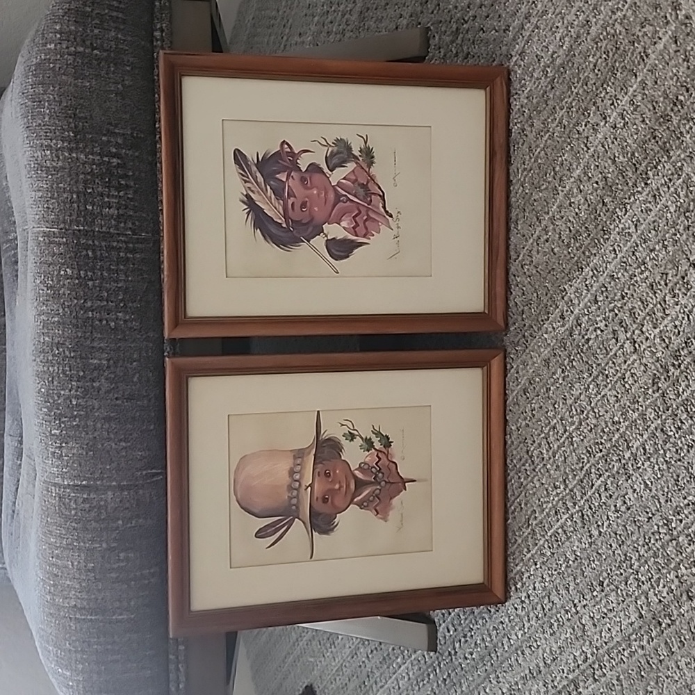 Monte Monteague Vintage 50's Matted Prints
